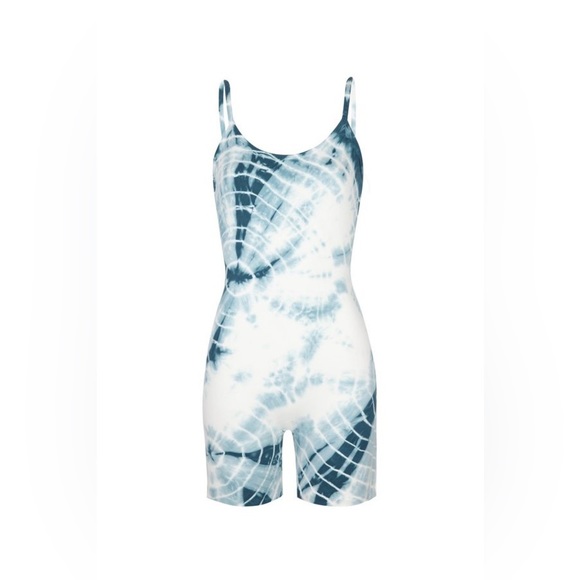 LACAUSA x Anthropologie Luna Unitard Bodysuit Pacific Swirl - Picture 5 of 6